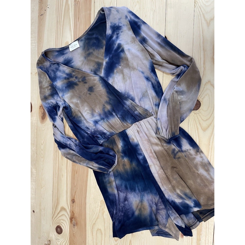 143 Story by Line Up Women's Romper M Med Tie‎ Dyed Boho SI32